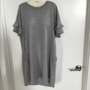 Lush Gray Dress size Large $40
